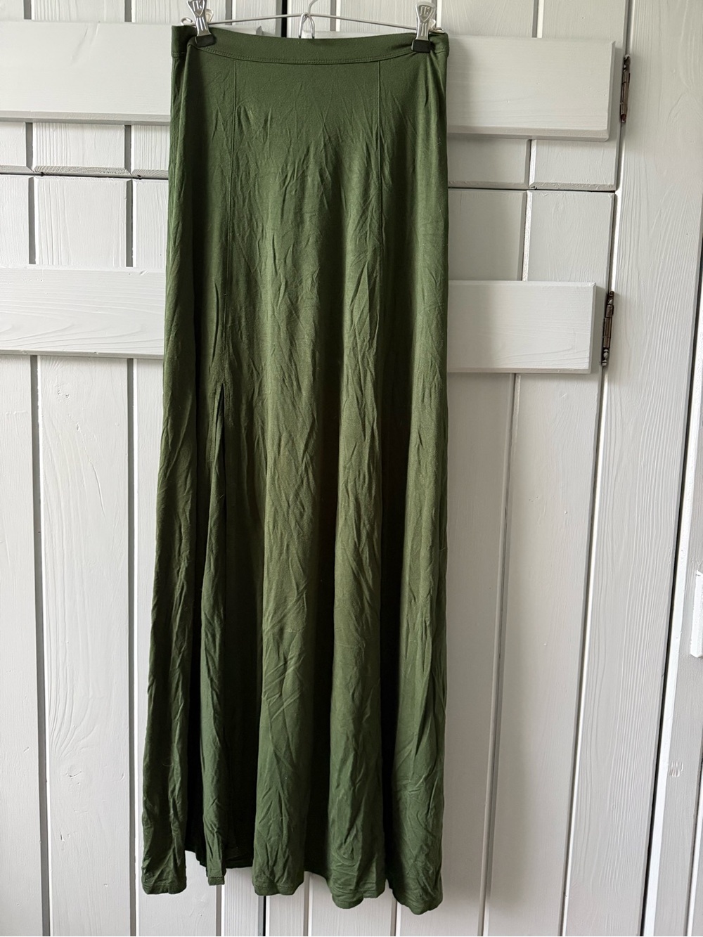 Olive Green Maxi Skirt